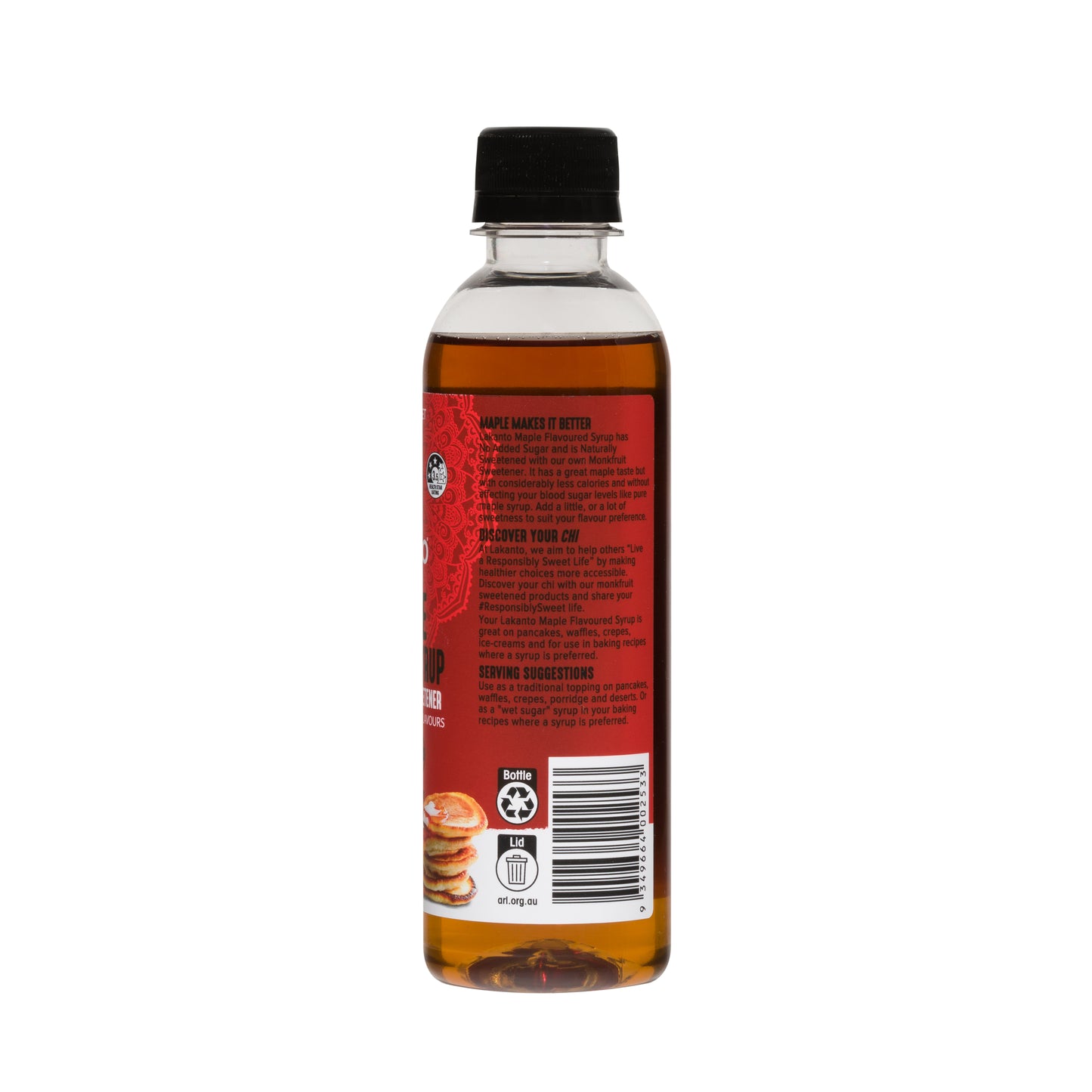 Lakanto Maple Flavoured Syrup With Monkfruit Sweetener 300ml