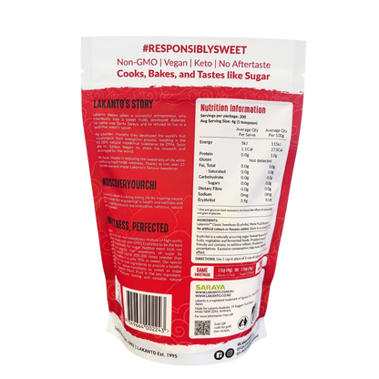 Lakanto Classic White Monkfruit Sweetener 800g