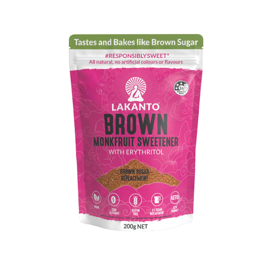 Lakanto Brown Monkfruit with Erythritol Sweetener 200g